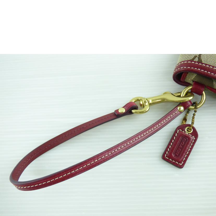 COACH コーチ/シグネチャーキャンバスレザーポーチ//ABランク/64