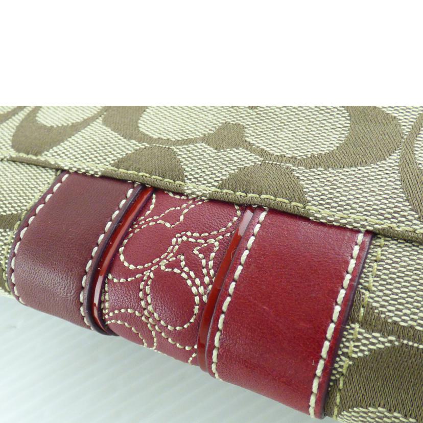 COACH コーチ/シグネチャーキャンバスレザーポーチ//ABランク/64