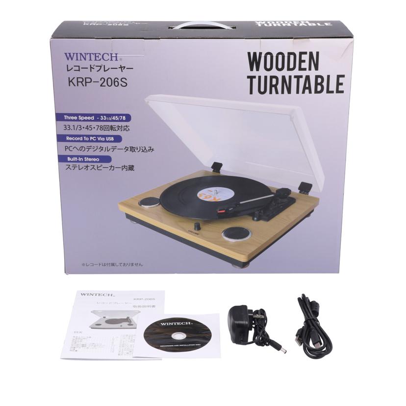 WINTECH ウィンテック/レコードプレーヤー/KRP-206S//-/Bランク/69