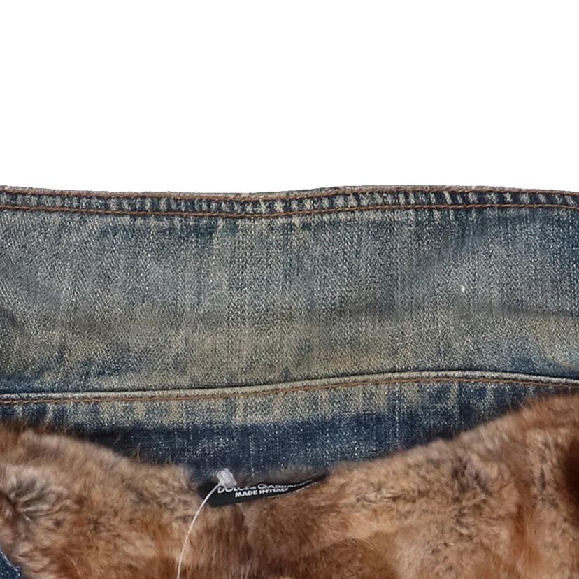 DOLCE&GABBANA ドルチェアンドガッバーナ/マスクラットファーライナーデニムジャケット/G9000Z//サイズ:46/Aランク/91