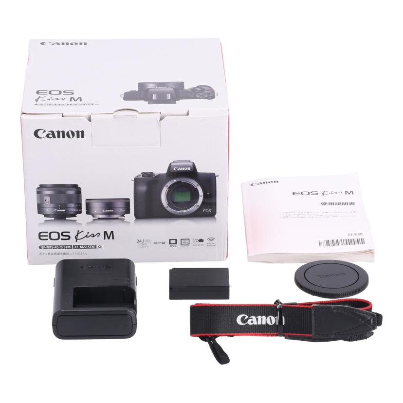 Canon キヤノン /ミラーレス一眼 ダブルレンズキット/EOS Kiss M ダブルレンズキット//661043000258/Bランク/85