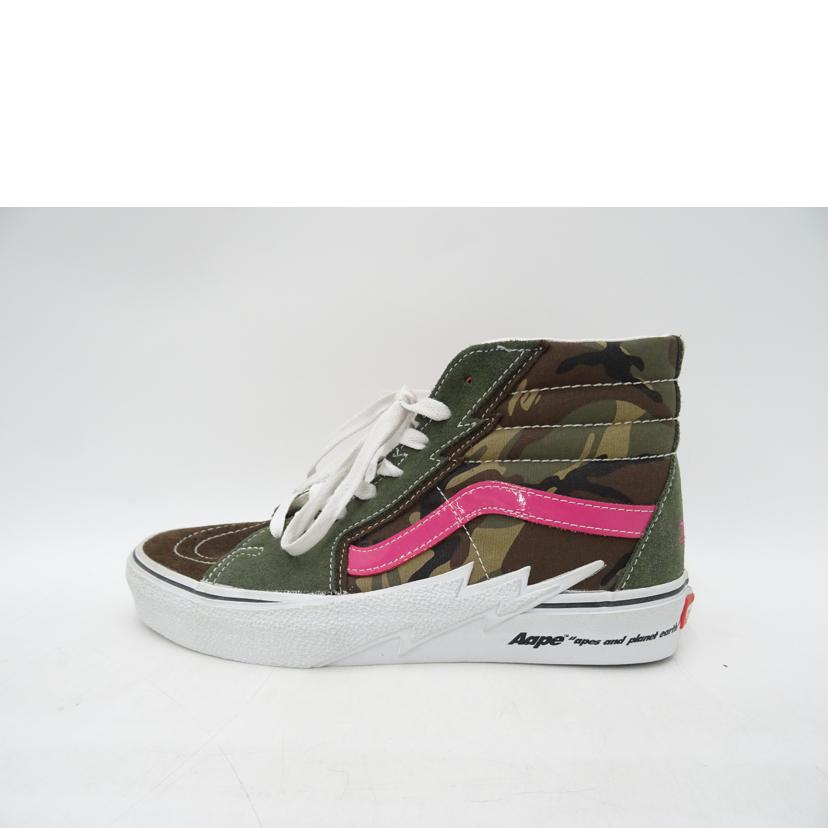 APE×VANS エイプ×ヴァンズ/SK8-HI BOLT AAPE CAMO//Aランク/69