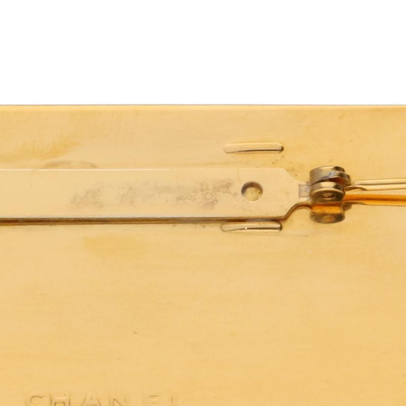 CHANEL  シャネル/ロゴプレートスクエアブローチゴールド//Aランク/37