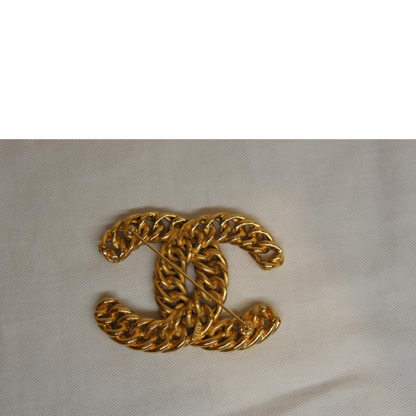 CHANEL シャネル/ココマークチェーンブローチゴールド//Bランク/92