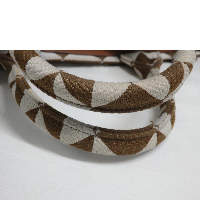 PRADA プラダ/シンボル エンブロイダリーファブリック スモールハンドバッグ/1BA354//31/*/ABランク/84