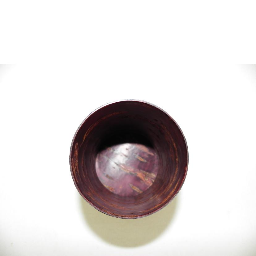 DENSHIRO 伝四郎/総皮茶筒(大) 霜降皮/30291//Aランク/81