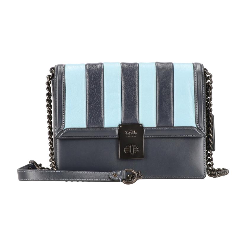 COACH コーチ/カラーブロックキルティングハットンショルダー/739//D20**/Aランク/09