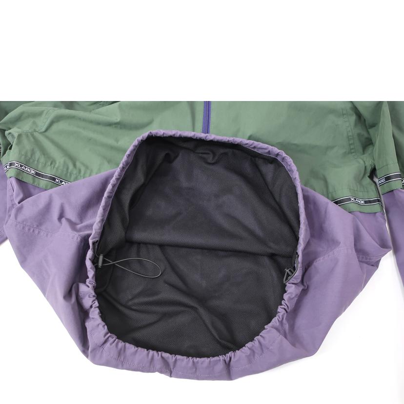 XLARGE エクストララージ/TAPED ANORAK JACKET Lサイズ ダークカーキ×バイオレット/101231021013//ABランク/65