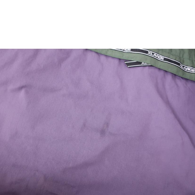 XLARGE エクストララージ/TAPED ANORAK JACKET Lサイズ ダークカーキ×バイオレット/101231021013//ABランク/65