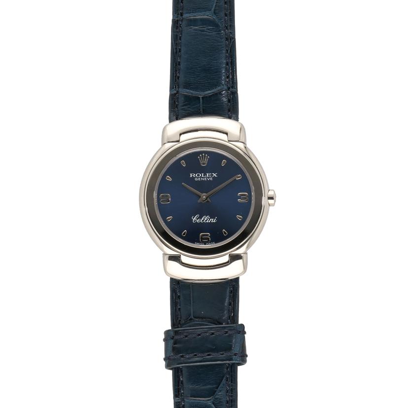 ROLEX ロレックス/チェリーニ・ブルー・WG/クオーツ/W番/6621/9//W06****/Aランク/75