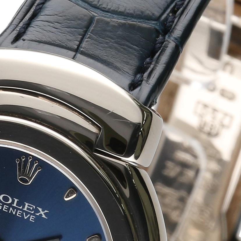 ROLEX ロレックス/チェリーニ・ブルー・WG/クオーツ/W番/6621/9//W06****/Aランク/75