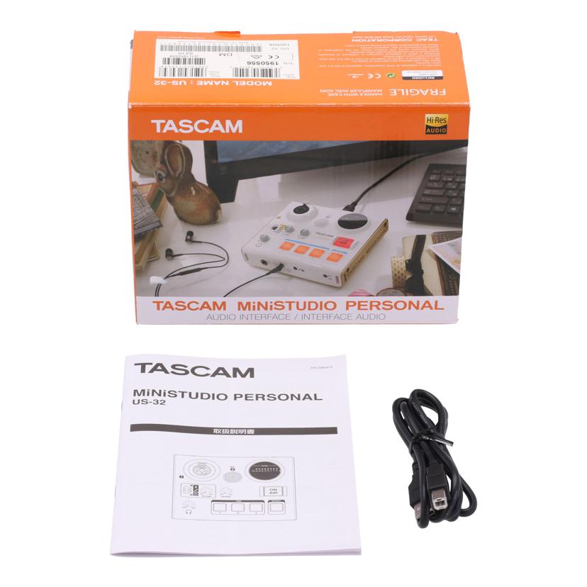 TASCAM タスカム/オーディオインターフェース/MiNiSTUDIO PERSONAL /US-32 //1950556/Bランク/69