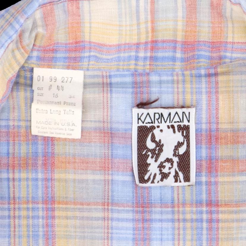 KARMAN/70-80’S/ウエスタンシャツ/USA製/ヴィンテージ//ABランク/82