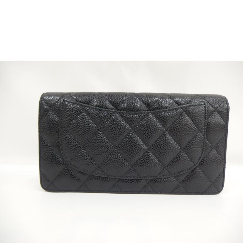 CHANEL シャネル/ココマークキャビアスキン長財布//197*****/Bランク/82