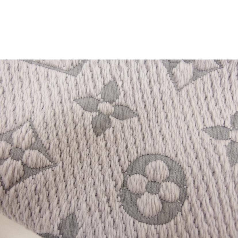 LV ルイ・ヴィトン/エシャルプ・ロゴマニア/マフラー/ライトグレー//ABランク/04