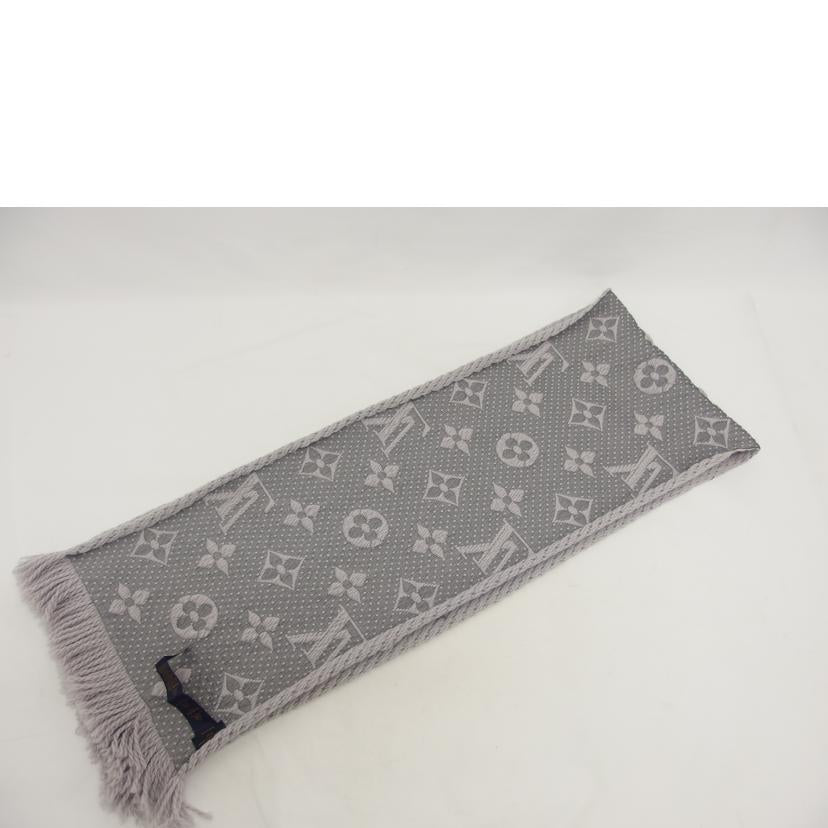 LV ルイ・ヴィトン/エシャルプ・ロゴマニア/マフラー/ライトグレー//ABランク/04