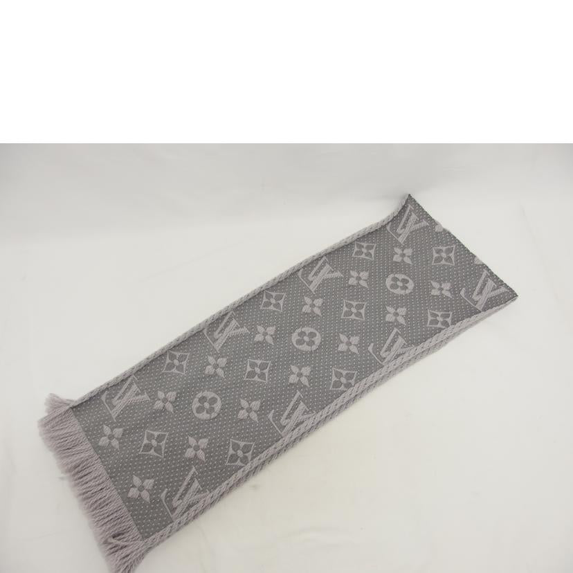 LV ルイ・ヴィトン/エシャルプ・ロゴマニア/マフラー/ライトグレー//ABランク/04