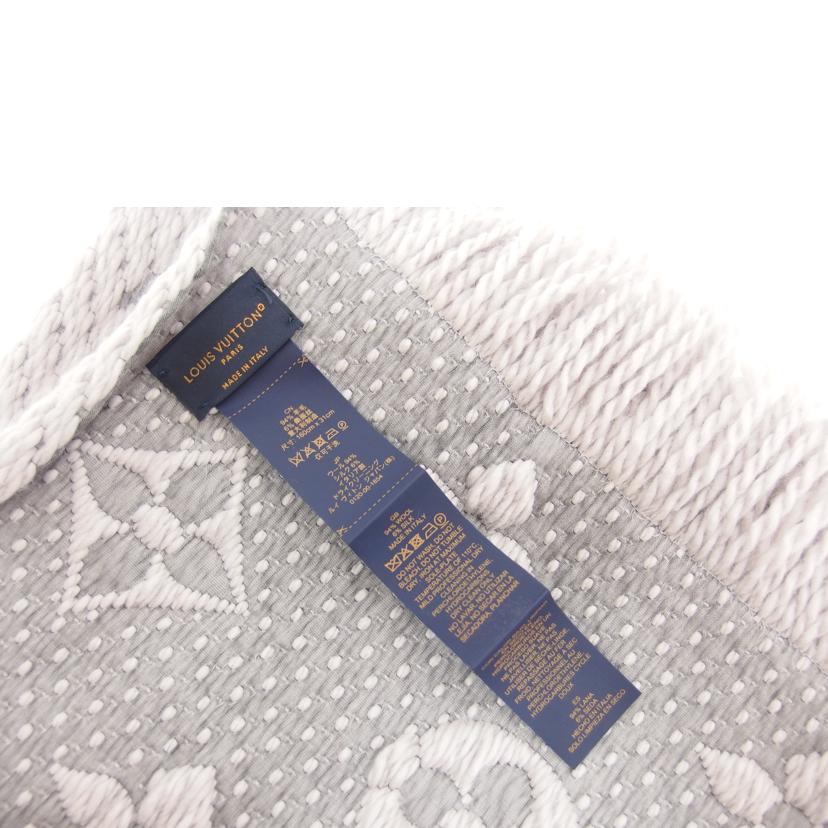LV ルイ・ヴィトン/エシャルプ・ロゴマニア/マフラー/ライトグレー//ABランク/04