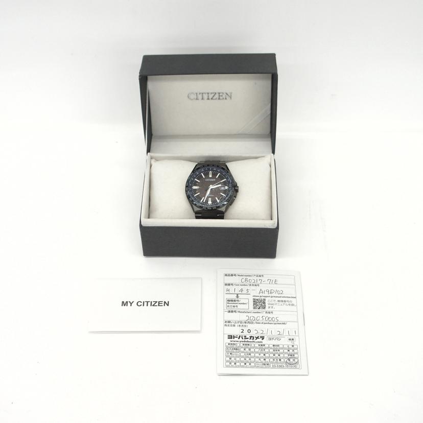 CITIZEN シチズン/CITIZEN 黒 ソーラー メンズ アテッサ35周年記念限定 ブルーユニバースコレクション/CB0217-71E//H14*********/ABランク/19
