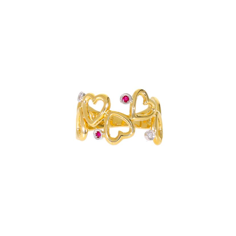 /K18&PT900 リング#11//Aランク/67