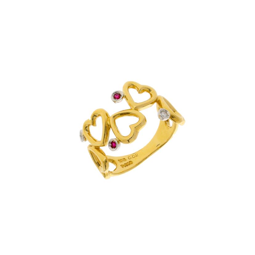 /K18&PT900 リング#11//Aランク/67