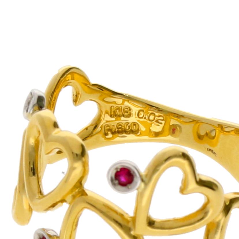 /K18&PT900 リング#11//Aランク/67