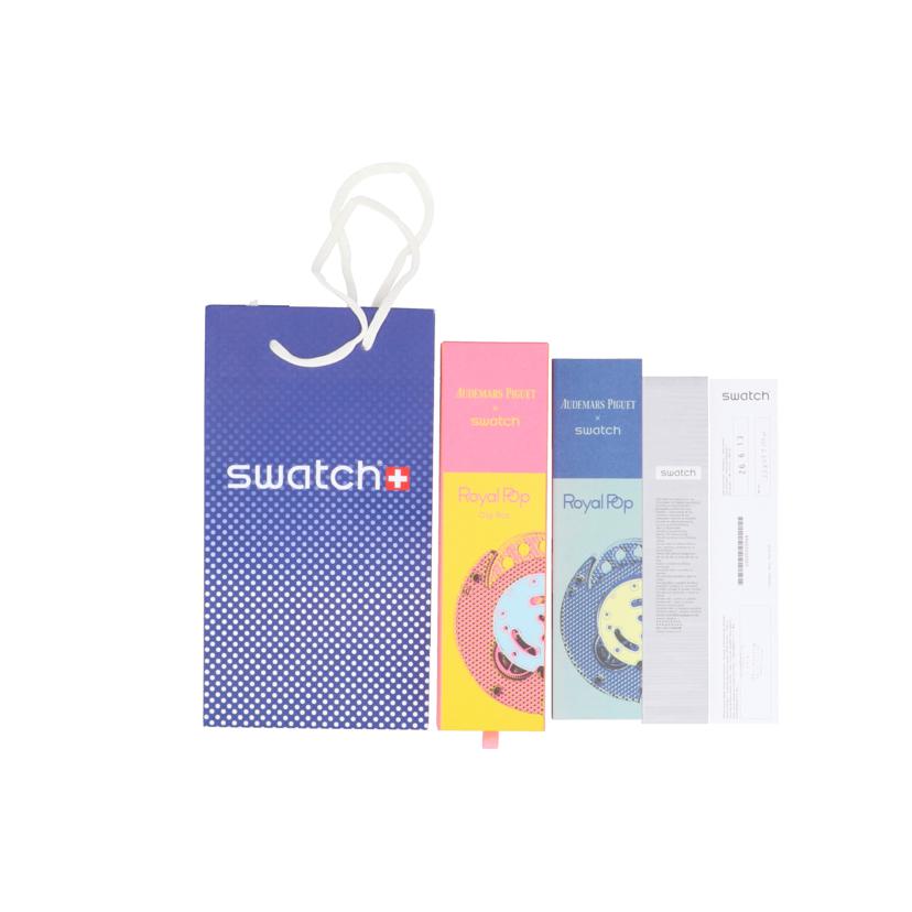AP×swatch オーデマピゲ×スウォッチ/OTG ROZ_ロイヤルポップコレクション/自動巻/SSX03J100N//SAランク/92