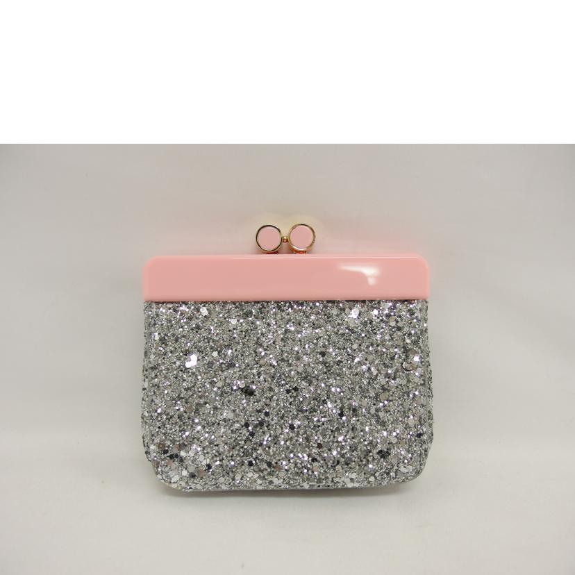 miu miu ミュウミュウ/ラメ ガマ口/コスメポーチ/小物入れ//Aランク/04