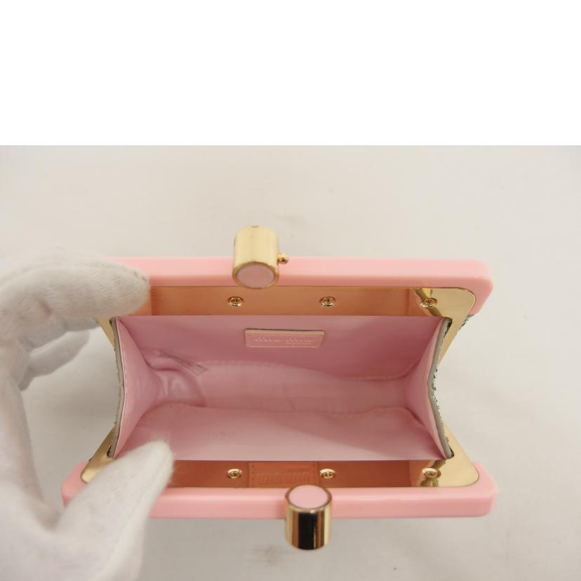 miu miu ミュウミュウ/ラメ ガマ口/コスメポーチ/小物入れ//Aランク/04