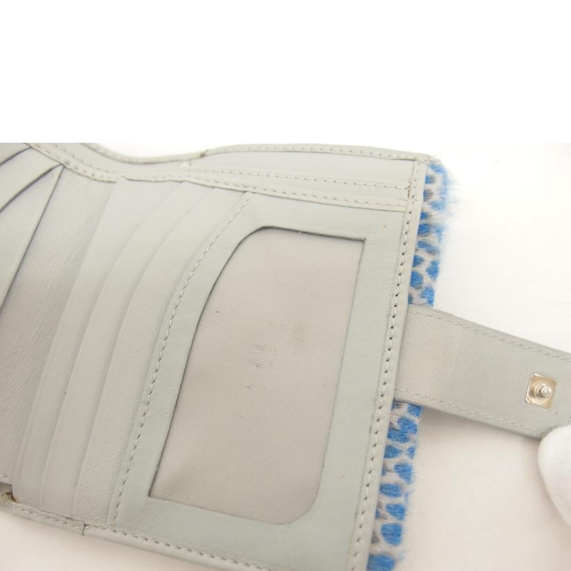 Ferragamo フェラガモ/ガンチーニ/ハラコレザー三つ折り財布/レオパード/4653//AQ-**/Bランク/04