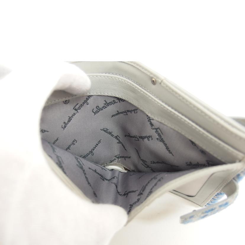 Ferragamo フェラガモ/ガンチーニ/ハラコレザー三つ折り財布/レオパード/4653//AQ-**/Bランク/04