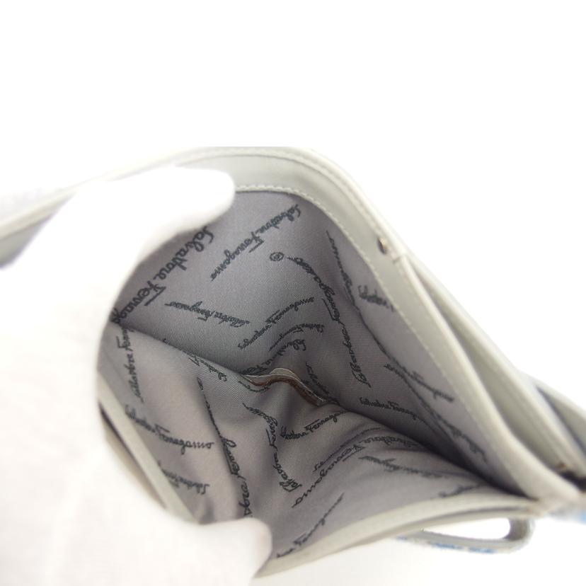 Ferragamo フェラガモ/ガンチーニ/ハラコレザー三つ折り財布/レオパード/4653//AQ-**/Bランク/04