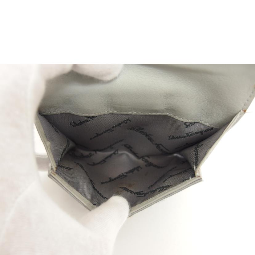 Ferragamo フェラガモ/ガンチーニ/ハラコレザー三つ折り財布/レオパード/4653//AQ-**/Bランク/04