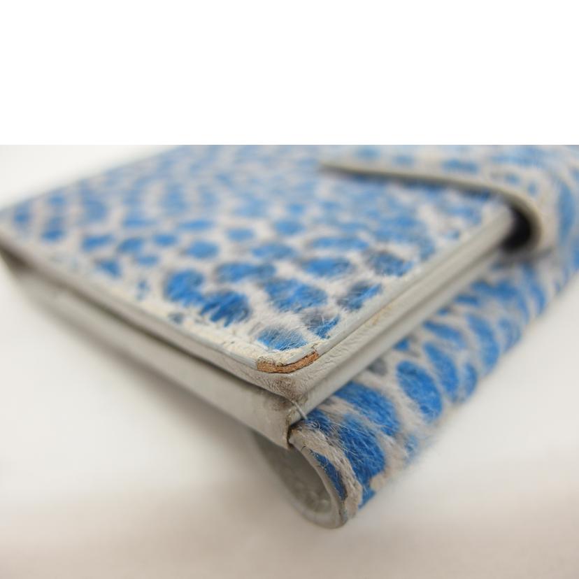 Ferragamo フェラガモ/ガンチーニ/ハラコレザー三つ折り財布/レオパード/4653//AQ-**/Bランク/04