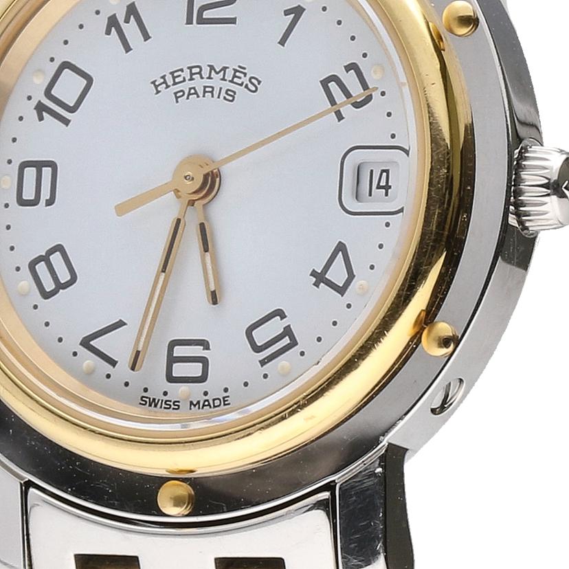 HERMES エルメス/クリッパー・ホワイト/レディース/クォーツ/CL4.220//118****/ABランク/19
