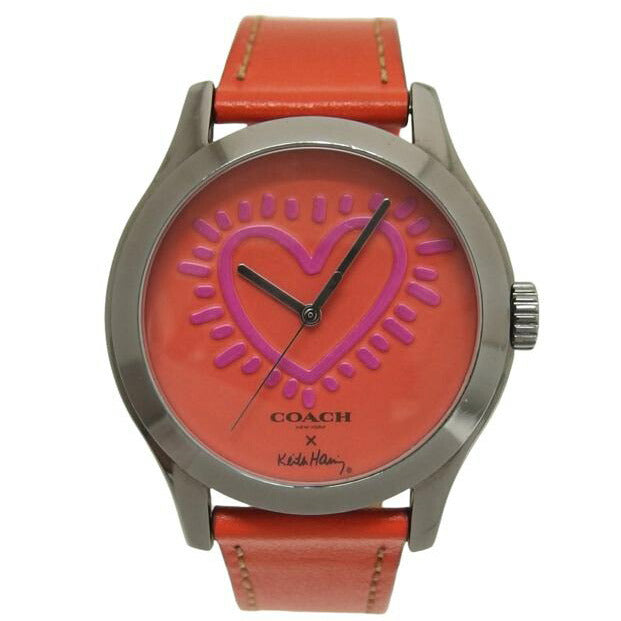 COACH コーチ/コーチ×キースヘリング/ハート文字盤/アナログウォッチ/クォーツ/79.3.95.1426//Bランク/04