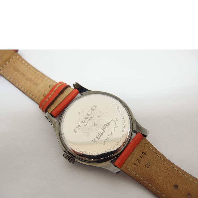 COACH コーチ/コーチ×キースヘリング/ハート文字盤/アナログウォッチ/クォーツ/79.3.95.1426//Bランク/04