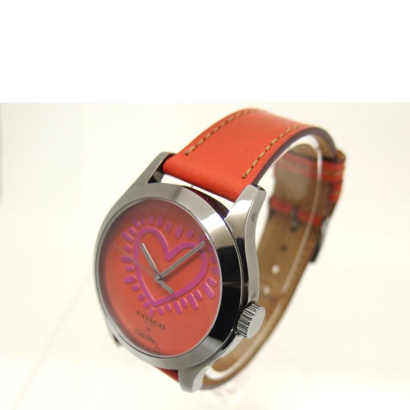 COACH コーチ/コーチ×キースヘリング/ハート文字盤/アナログウォッチ/クォーツ/79.3.95.1426//Bランク/04