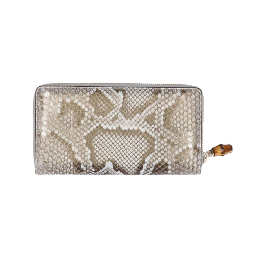 GUCCI グッチ/パイソンラウンドジップGGマーモント/739499//041*/Aランク/24