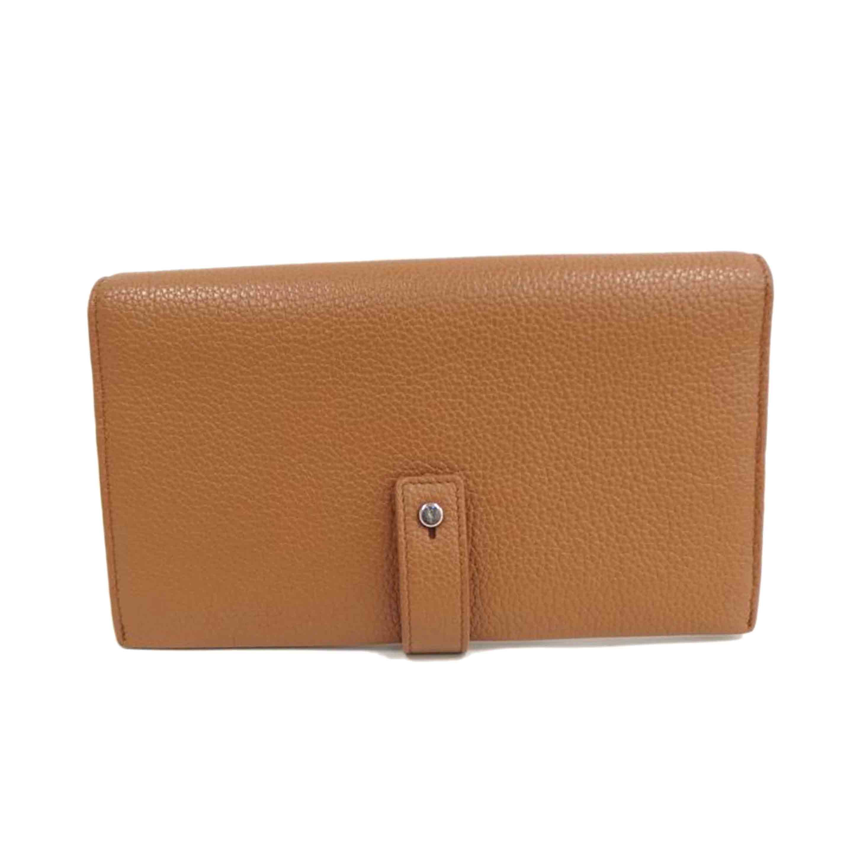 YSL サンローラン/レザー折り財布/キャメル//Bランク/82