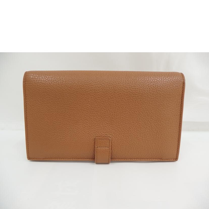 YSL サンローラン/レザー折り財布/キャメル//Bランク/82