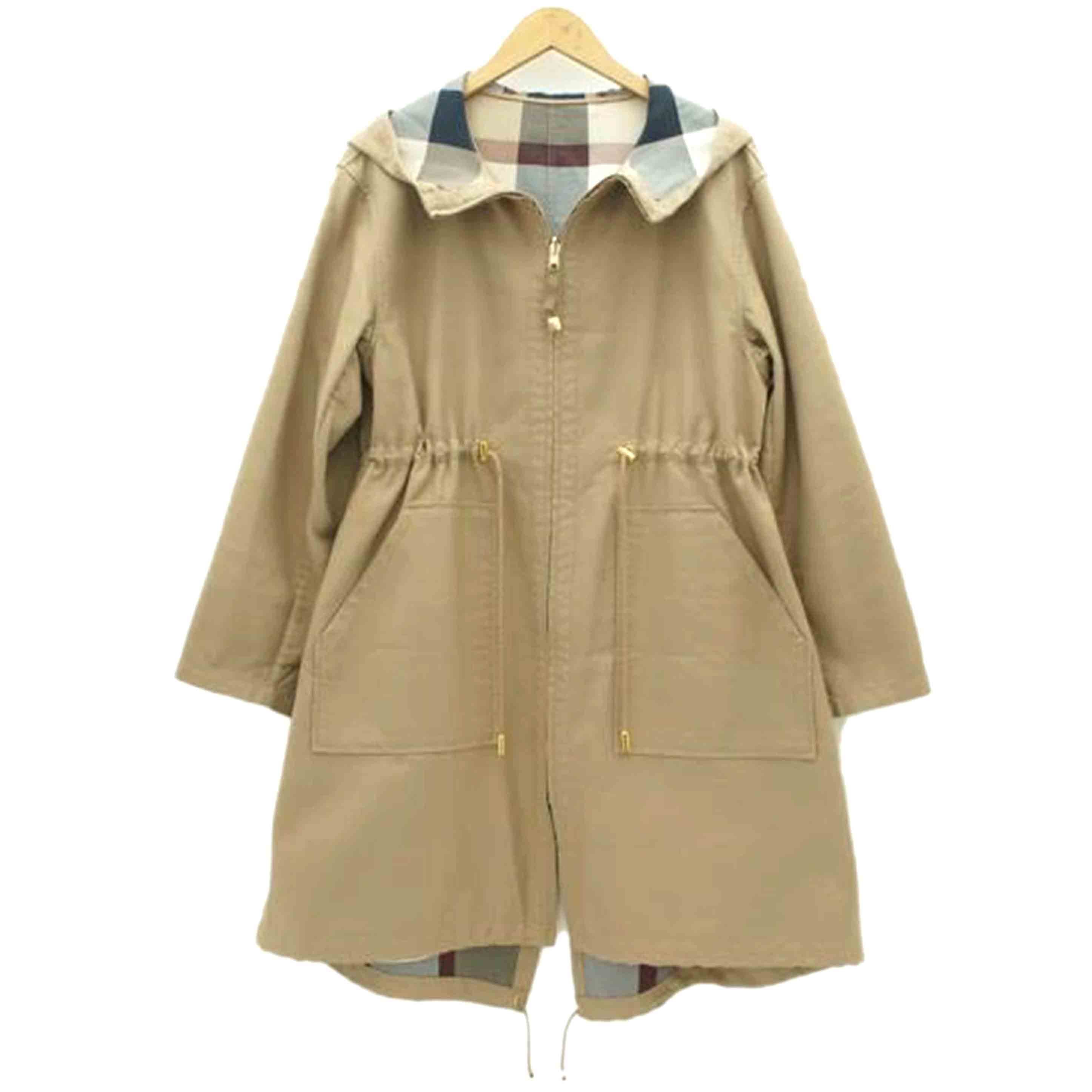 BLUE LABEL CRISTBRIDGE ブルーレーベルクレストブリッジ/チェックコンパクトリバーシブルコート/55A03-718-42//Aランク/09