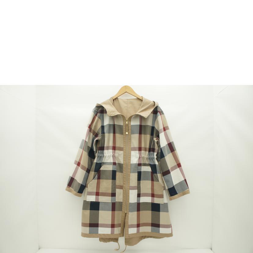 BLUE LABEL CRISTBRIDGE ブルーレーベルクレストブリッジ/チェックコンパクトリバーシブルコート/55A03-718-42//Aランク/09