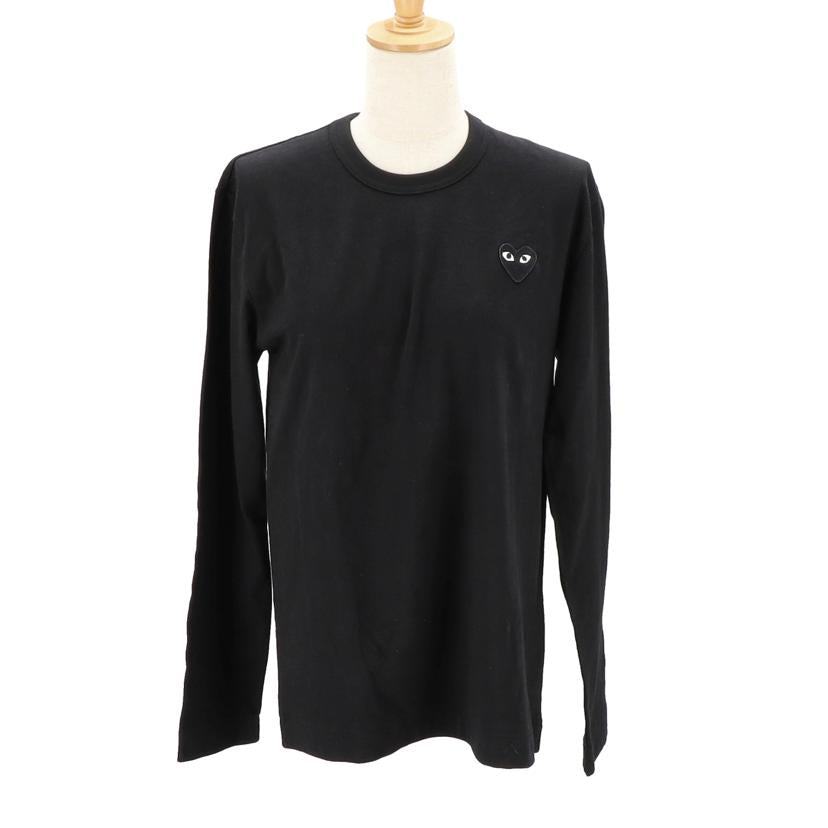 COMME de GARCONS コムデギャルソン/PLAY BLACK HERAT 長袖Tシャツ/S/ブラック/AZ-T120//Sランク/01