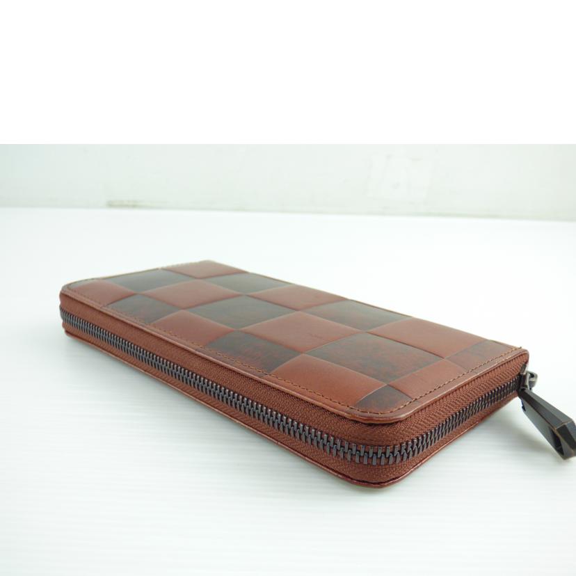 ZOO ズー/ラウンドファスナー長財布/ZLW-079BR//ABランク/64