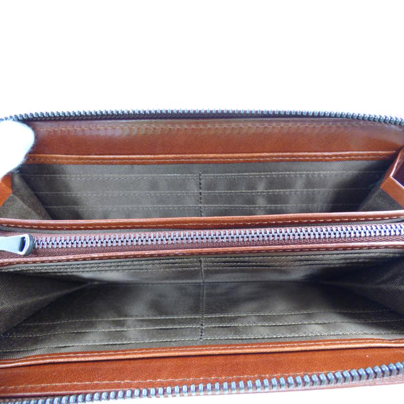 ZOO ズー/ラウンドファスナー長財布/ZLW-079BR//ABランク/64