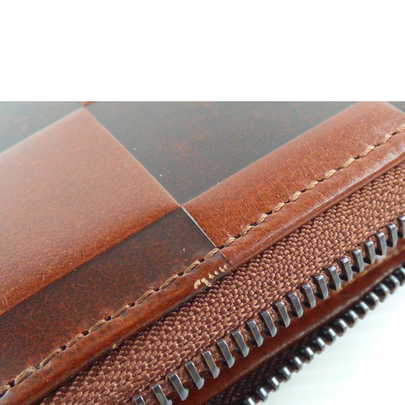 ZOO ズー/ラウンドファスナー長財布/ZLW-079BR//ABランク/64