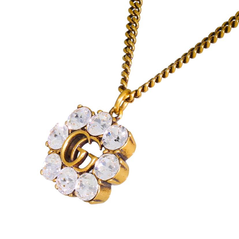 GUCCI グッチ/GGクリスタル/ダブルGネックレス/645675 J1D50 8062//最大50cm/Aランク/91