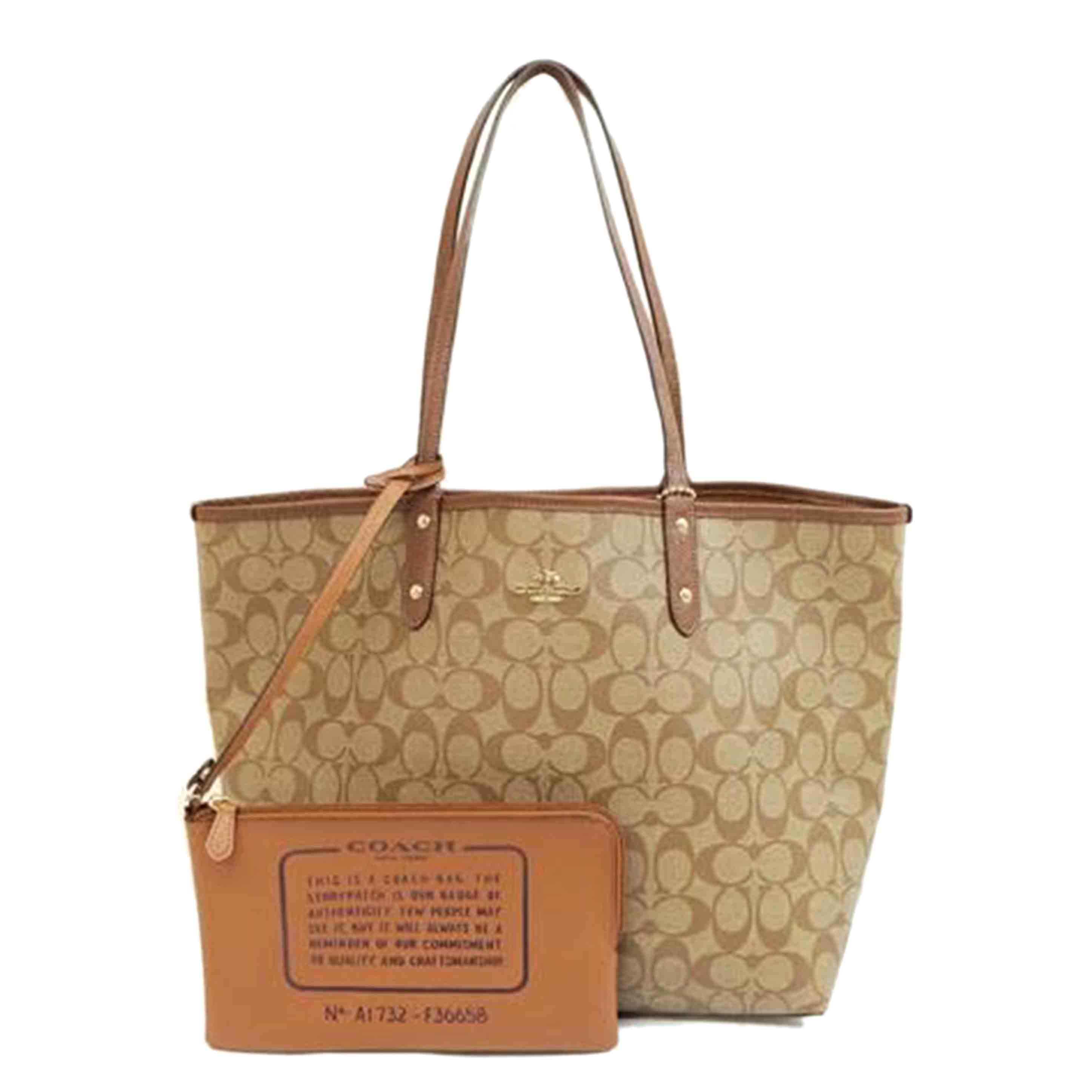 COACH コーチ/PVCシグネチャーリーバーシブルトート/F36658//A17**/ABランク/71