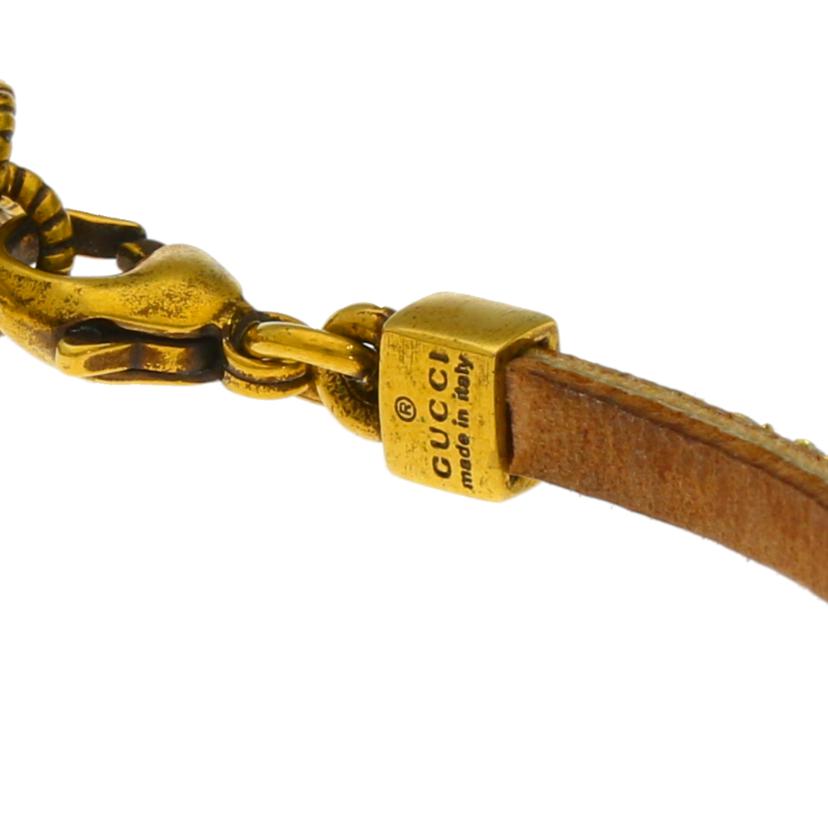 GUCCI グッチ/GGクリスタル/ダブルGブレスレット/エイジングゴールド/651557 15671 8061//Aランク/91